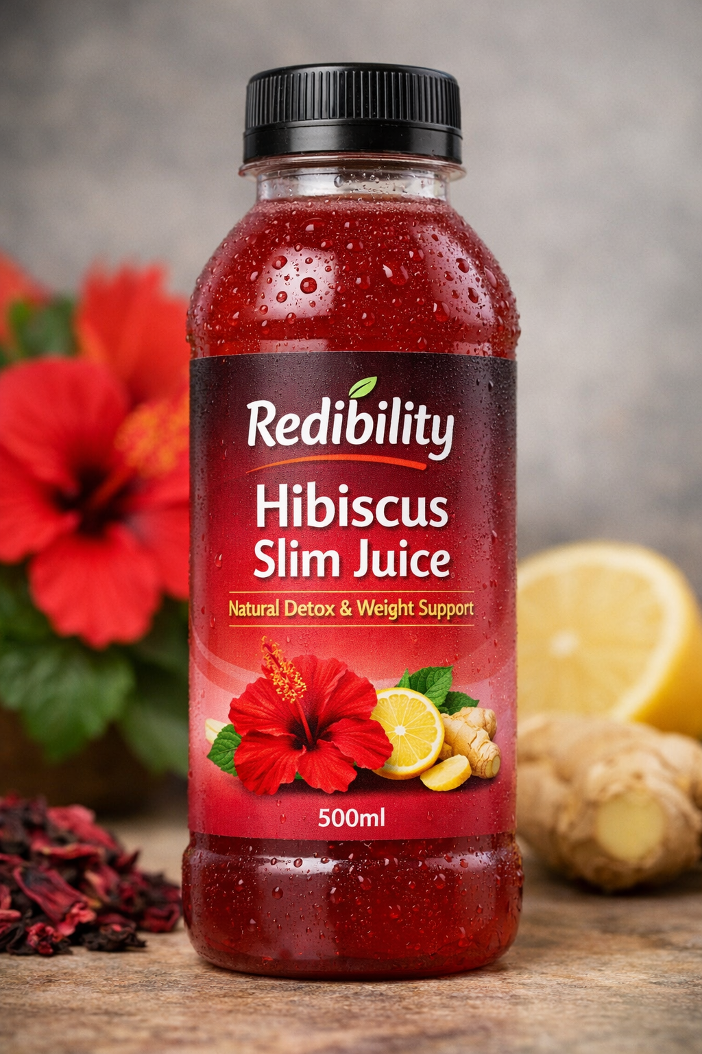 Redibility Hibiscus Slim Juice (500ml) 6x 500ml